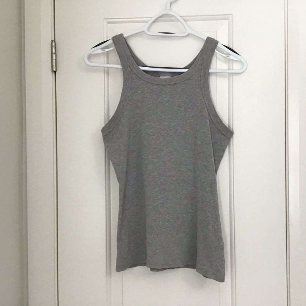 H&M gray ribbed tank top